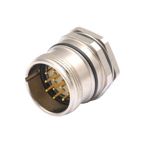 M23 12Pin Waterproof Male Socket Front Fastened Electric Servo Motor Straight Connector Shield M23 12Pin Waterproof Male Socket Front Fastened Electric Servo Motor Straight Connector Shield