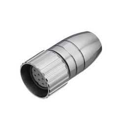 M23 16Pin Waterproof Female Assemble Plug Solder Type 623-16A Connector Shield