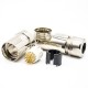 M23 19 Pin Male Connectors Solder Type for Cable Shield 90 degree M23 19 Pin Male Connectors Solder Type for Cable Shield 90 degree