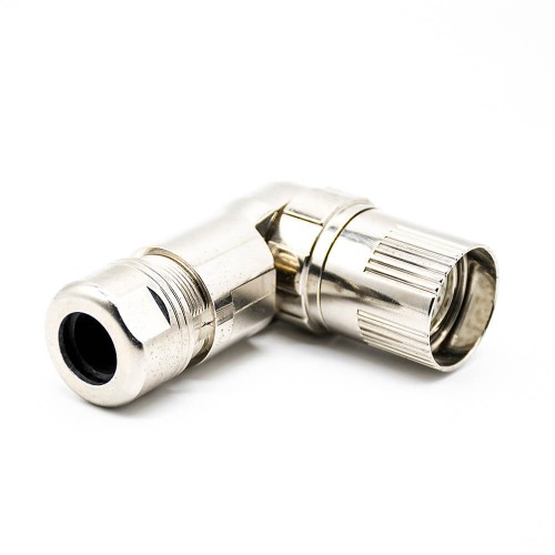 M23 19Pin Female Connector Solder Type for Cable Shield 90 degree M23 19Pin Female Connector Solder Type for Cable Shield 90 degree