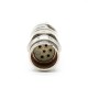 M23 6 pin Female Straight Connector for Cable Solder Type Shield M23 6 pin Female Straight Connector for Cable Solder Type Shield