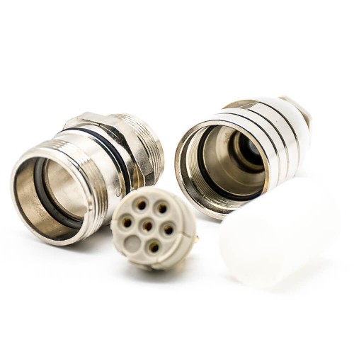 M23 6pin Female Connector for Cable solder Type Straight plug Shield M23 6pin Female Connector for Cable solder Type Straight plug Shield