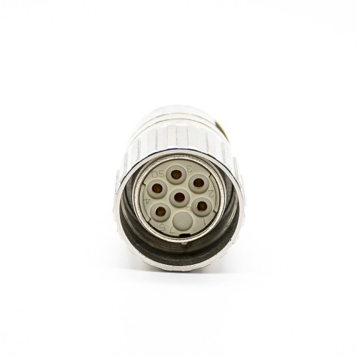 M23 6Pin Female Connectors Solder Type for Cable Shield Straight M23 6Pin Female Connectors Solder Type for Cable Shield Straight