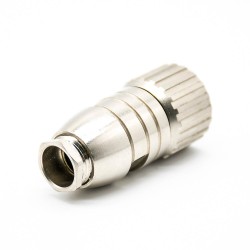 M23 9 pin Connector Female Solder Type Straight Connector Shield