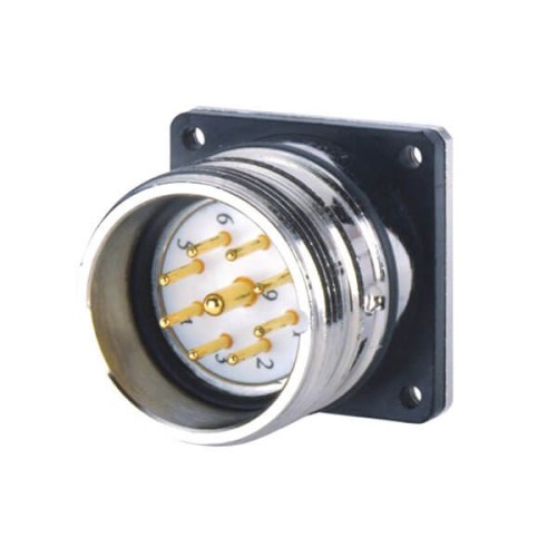 M23 Cable Connector 9Pin Male Waterproof Straight Panel Mount Flange Socket Power Connector Shield M23 Cable Connector 9Pin Male Waterproof Straight Panel Mount Flange Socket Power Connector Shield