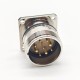 M23 Connector 9 pin Male Solder Type Straight 4 hole flange Socket for Cable Connector Shield M23 Connector 9 pin Male Solder Type Straight 4 hole flange Socket for Cable Connector Shield