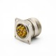 M23 Connector 9 pin Male Solder Type Straight 4 hole flange Socket for Cable Connector Shield M23 Connector 9 pin Male Solder Type Straight 4 hole flange Socket for Cable Connector Shield