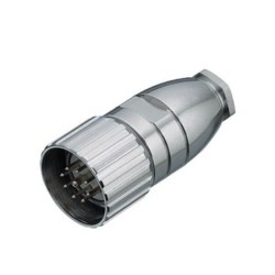 M23 Connector 9Pin Coupling Plug Male Waterproof Solder Cable Connector Shield