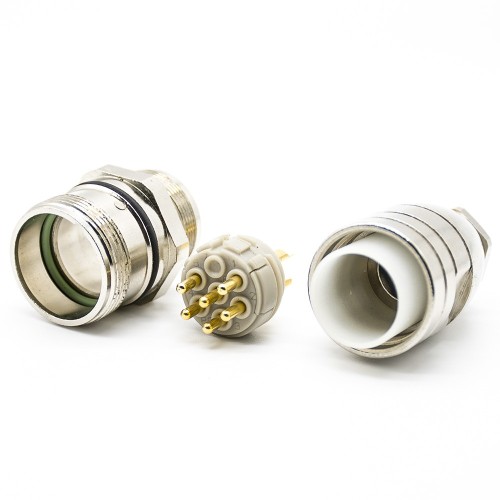 M23 Connectors 6 Pin Solder Type for Cable Connector Shield Straight M23 Connectors 6 Pin Solder Type for Cable Connector Shield Straight