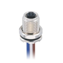 10pcs M5 Cable Connector 4Pin Female Front Mount Sensor Connector Waterproof Shield With 75CM 26AWG Wire