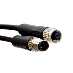 10pcs M5 Molding Cable Plug Double Ended Cordset Waterproof Non-Shield M5 4Pin Female Plug To 4Pin Male Plug With 1M 26AWG Wire