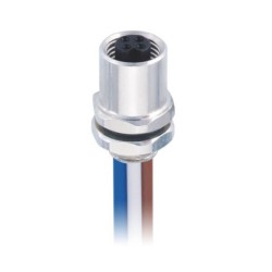 10pcs M5 Sensor Cable Panel Mount M5 4Pin Female Connector Solder Waterproof Shield With 20CM 26AWG Wire