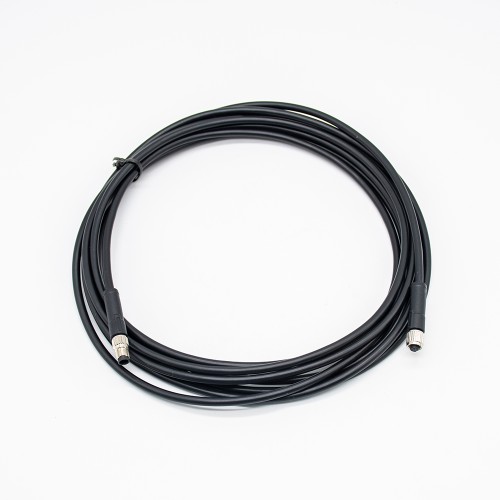 M5 Molding Cable Plug Double Ended Cordset Waterproof Non-Shield M5 4Pin Female Plug To 4Pin Male Plug With 1M 26AWG Wire