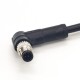 Overmold M5 Connector Right Angle 4Pin M5 Male Plug Screw Type Waterproof Non-Shield With 1M 26AWG Wire Overmold M5 Connector Right Angle 4Pin M5 Male Plug Screw Type Waterproof Non-Shield With 1M 26AWG Wire
