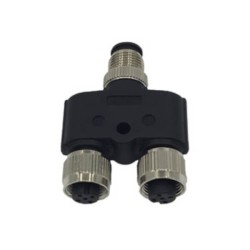 10 pcs M8 5Pin Adapter Screw Type M8 B Coding Y Type One Male Connector To Two Female Connector