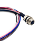 10 pcs M8 6Pin Solder Cable Connector Circular Straight Waterproof A Coding Front Mount Socket With 50CM 26AWG Cable 10 pcs M8 6Pin Solder Cable Connector Circular Straight Waterproof A Coding Front Mount Socket With 50CM 26AWG Cable