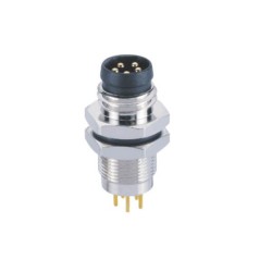 10 pcs M8 Connector 5 pin Waterproof Circular B Coding Back Mount M8 Male Sensor Connector