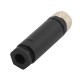 10pcs M8 4 Pin Female Connector Waterproof Assemblely Cable Unshiled Straight Plug 10pcs M8 4 Pin Female Connector Waterproof Assemblely Cable Unshiled Straight Plug
