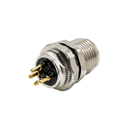 10pcs M8 4 pin Female Connector Waterproof Socket 4 Pin Female PCB Type Panel Mount Connector