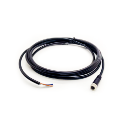 10pcs M8 Cable Waterproof Straight A Coding M8 4 Pins Female Molding Type With 1M 24AWG Wire