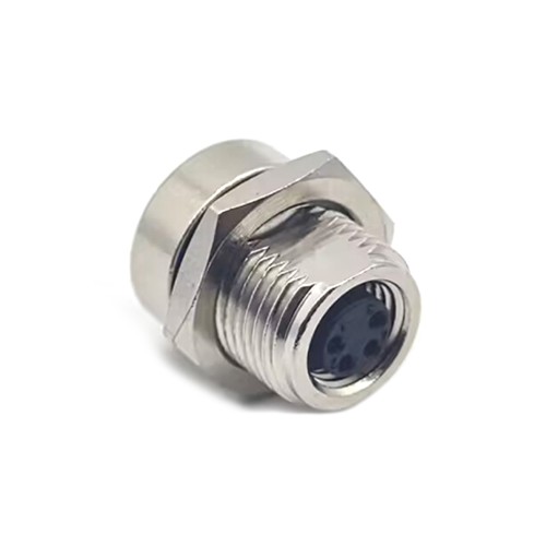 10pcs M8 Connector Panel Mount Connector 4 Pin Female Front Mount Waterproof Straight Receptacle 10pcs M8 Connector Panel Mount Connector 4 Pin Female Front Mount Waterproof Straight Receptacle