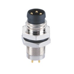 10pcs M8 Connector PCB 3Pin Socket Waterproof Back Mount Male Straight Sensor Connector