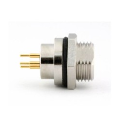 10pcs M8 Connectors Circular Front Panel Mount PCB 3 Pin Female Waterproof Straight Aviation Connector