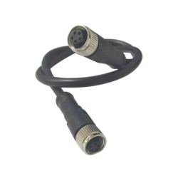10pcs M8 Cordsets B Code 5Pin Female to Female Overmold Cable 1M AWG22 Length