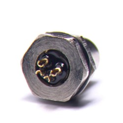 10pcs M8 Female Connector Panel Mount Connector 4 Pin female Front Mount Solder Cable Socket