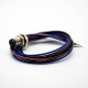 3 Pin M8 Connector Male Straight Panel Receptacles Waterproof Front Mount With Line 0.2M 3 Pin M8 Connector Male Straight Panel Receptacles Waterproof Front Mount With Line 0.2M
