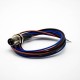 3 Pin M8 Connector Male Straight Panel Receptacles Waterproof Front Mount With Line 0.2M 3 Pin M8 Connector Male Straight Panel Receptacles Waterproof Front Mount With Line 0.2M