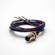 3 Pin M8 Connector Male Straight Panel Receptacles Waterproof Front Mount With Line 0.2M 3 Pin M8 Connector Male Straight Panel Receptacles Waterproof Front Mount With Line 0.2M