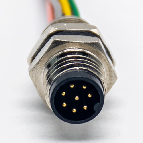 3Pin M8 Connector Waterproof Male Straight Panel Mount Sensor Connector Solder Type Receptacle With 75CM 24AWG Wire Non-Shield 3Pin M8 Connector Waterproof Male Straight Panel Mount Sensor Connector Solder Type Receptacle With 75CM 24AWG Wire Non-Shield