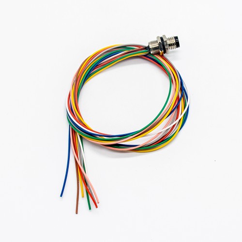 3Pin M8 Connector Waterproof Male Straight Panel Mount Sensor Connector Solder Type Receptacle With 75CM 24AWG Wire Non-Shield 3Pin M8 Connector Waterproof Male Straight Panel Mount Sensor Connector Solder Type Receptacle With 75CM 24AWG Wire Non-Shield