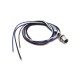 4 Pin M8 Connector Female Waterproof Straight Socket Back Mount Wiring 0.2M Solder 4 Pin M8 Connector Female Waterproof Straight Socket Back Mount Wiring 0.2M Solder