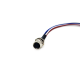 4 Pin M8 Connector Female Waterproof Straight Socket Back Mount Wiring 0.2M Solder 4 Pin M8 Connector Female Waterproof Straight Socket Back Mount Wiring 0.2M Solder