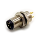 4Pin Socket M8 PCB Connector Automotive Screw Male Front Mount Waterproof Straight 4Pin Socket M8 PCB Connector Automotive Screw Male Front Mount Waterproof Straight