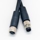 6 Pin Circular Connector M8 A Code Cable Crodset 26AWG 50CM Male to Female Straight 6 Pin Circular Connector M8 A Code Cable Crodset 26AWG 50CM Male to Female Straight