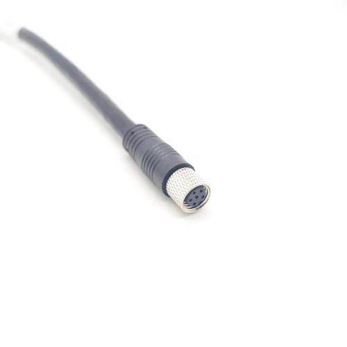 6 Pin Circular Connector M8 A Code Cable Crodset 26AWG 50CM Male to Female Straight 6 Pin Circular Connector M8 A Code Cable Crodset 26AWG 50CM Male to Female Straight