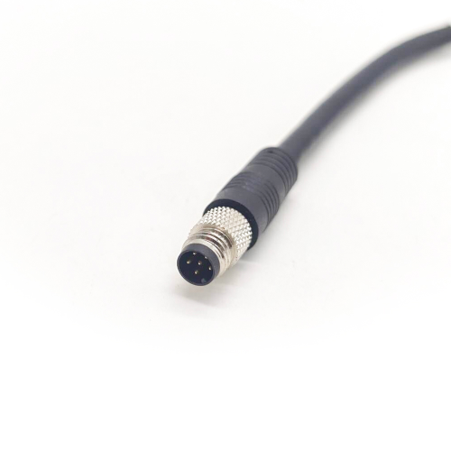 6 Pin Circular Connector M8 A Code Cable Crodset 26AWG 50CM Male to Female Straight 6 Pin Circular Connector M8 A Code Cable Crodset 26AWG 50CM Male to Female Straight