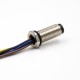 Connector M8 5 Pin B Code Male Straight Waterproof Shiled Front Bulkhead Panel Receptacles Wrie 24AWG 1M Solder Type Connector M8 5 Pin B Code Male Straight Waterproof Shiled Front Bulkhead Panel Receptacles Wrie 24AWG 1M Solder Type