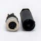 Field Wireable Connector M8 Female Plug 4 Pin Unshielded Straight Screw-Joint for Cable