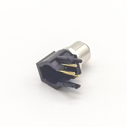 M8 3 Pin Panel Mount Female Connector Right Angle PCB Connector Waterproof Socket