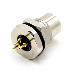M8 3Pin Female Connector Straight Panel Mount Connector Front Mount PCB Socket Waterproof