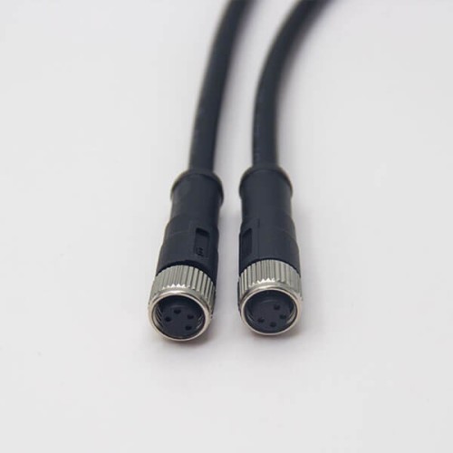 M8 4 Pin Cable Female to Female Straight Cable Cordsets 24AWG 1M M8 4 Pin Cable Female to Female Straight Cable Cordsets 24AWG 1M