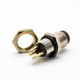 M8 4 Pin Male Connector Back Mount Waterproof Receptacles Straight PCB Mount Solder Type