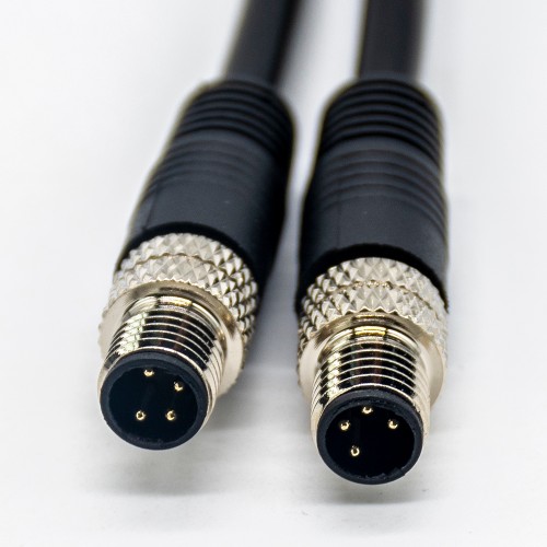 M8 4Pin Conductor Sensor Cables Straight Male to Male 2M AWG24 PVC Jacket M8 4Pin Conductor Sensor Cables Straight Male to Male 2M AWG24 PVC Jacket