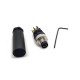 M8 4Pin Field Wireable Connector Straight Male Assemble Type Unshiled Waterproof Plug