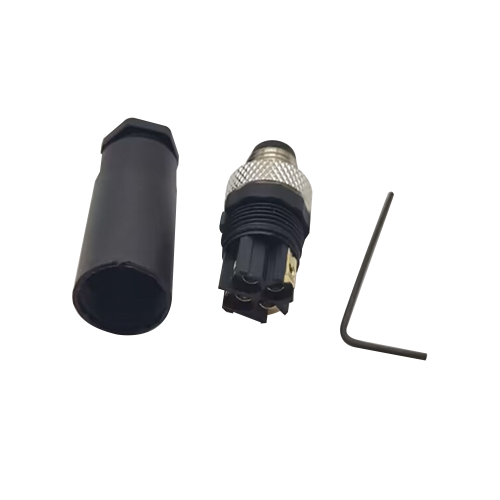 M8 4Pin Field Wireable Connector Straight Male Assemble Type Unshiled Waterproof Plug