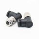 M8 5Pin Female Connector Right Angle Cable Plug Waterproof Plastic B Coding Assemble Type M8 5Pin Female Connector Right Angle Cable Plug Waterproof Plastic B Coding Assemble Type
